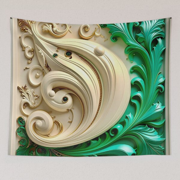 Item preview, Duality of White Ceramic and Jade Marble designed and sold by Vicky Brago-Mitchell®.