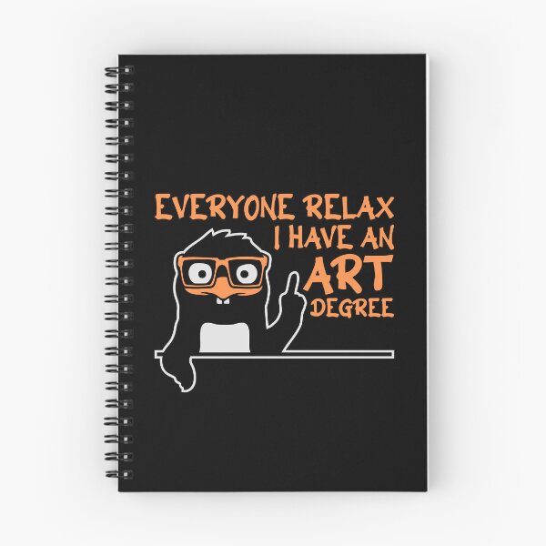 Item preview, Penguin Everyone Relax I Have an Art Degree Funny Art Logo designed and sold by shirt-o-mat.
