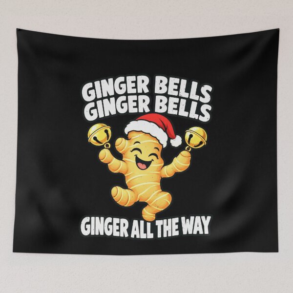 Item preview, Funny Ginger Bells Ginger All Way Art designed and sold by elderberry.