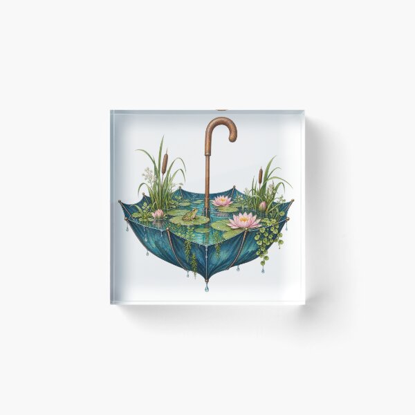 Item preview, Umbrella transformed into a lily pond designed and sold by Lazenco.