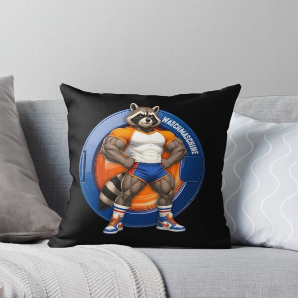Item preview, Laundry Day Raccoon Gym Bodybuilder Raccoon Fitness Meme designed and sold by toycruisers_merch-butze.