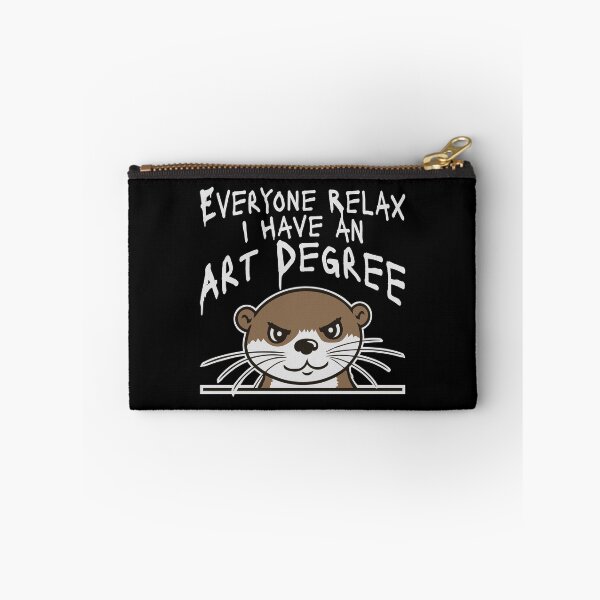 Item preview, Otter Everyone Relax I Have an Art Degree Funny Art Logo designed and sold by shirt-o-mat.