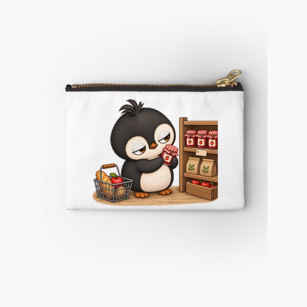 Item preview, Taro the Penguin Shopping for Strawberry Jam | Cute Grocery Penguin Art designed and sold by MrDev.