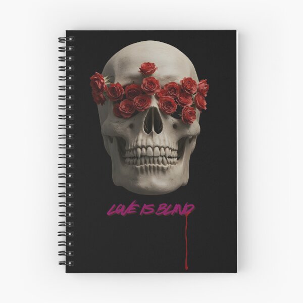 Item preview, Love Is Blind Gothic Skull Red Roses Dark Romantic Halloween designed and sold by Thespase.