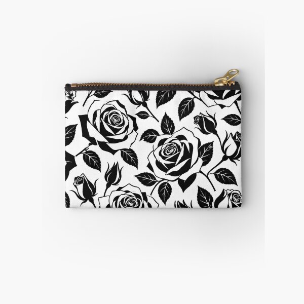 Item preview, Black and White Rose Pattern – Modern Monochrome Floral designed and sold by Flower Magic .