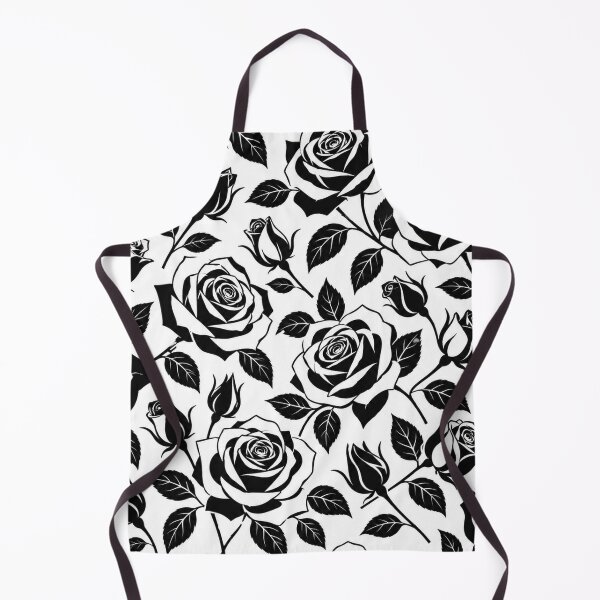Item preview, Black and White Rose Pattern – Modern Monochrome Floral designed and sold by Flower Magic .