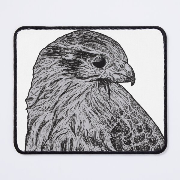 Item preview, Merlin Falcon – Hand-Drawn Bird of Prey Art - no ai designed and sold by schandorffdk.