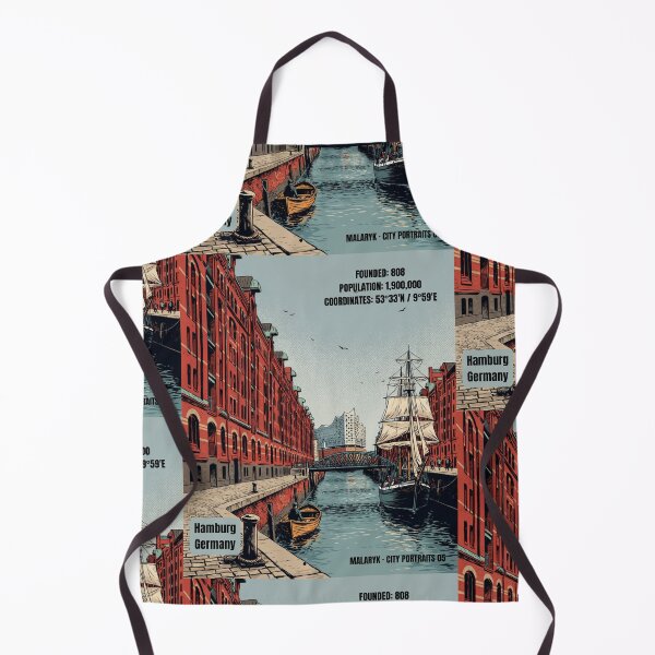 Item preview, Hamburg Germany Retro Comics City Portrait No. 05 designed and sold by Malaryk.