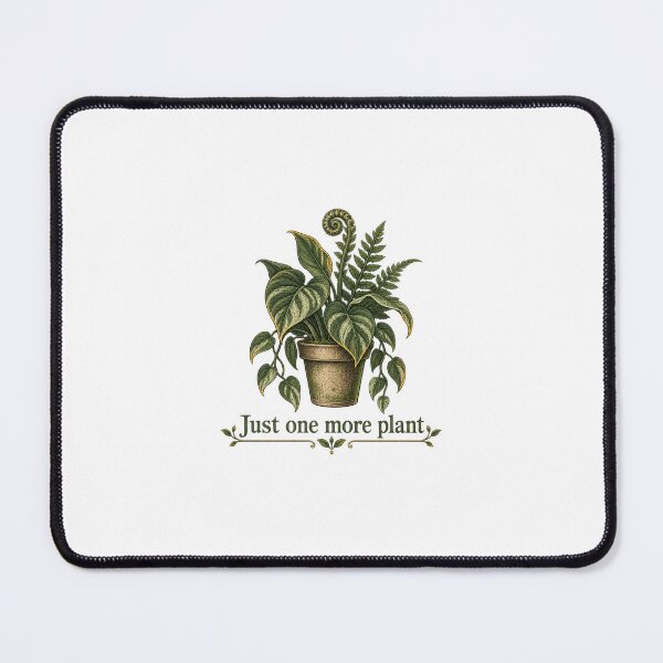 Item preview, Just One More Plant | Cottagecore Houseplant Botanical | Plant Lover Gift designed and sold by Brackenlume Studio.
