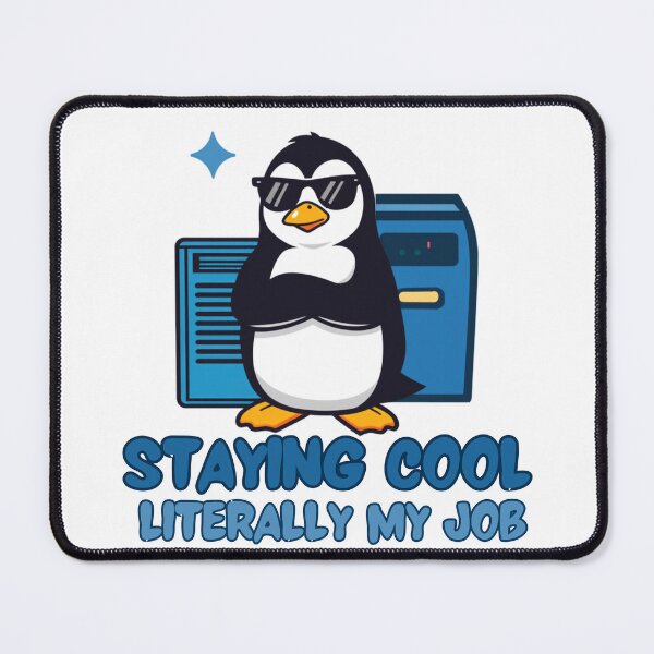 Item preview, Staying Cool Is Literally My Job Penguin Sticker – Funny HVAC Design designed and sold by NKWealthDesign.