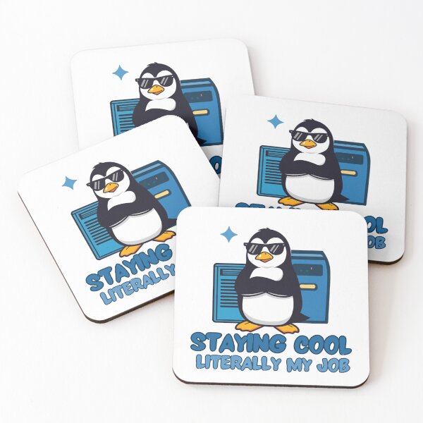 Item preview, Staying Cool Is Literally My Job Penguin Sticker – Funny HVAC Design designed and sold by NKWealthDesign.