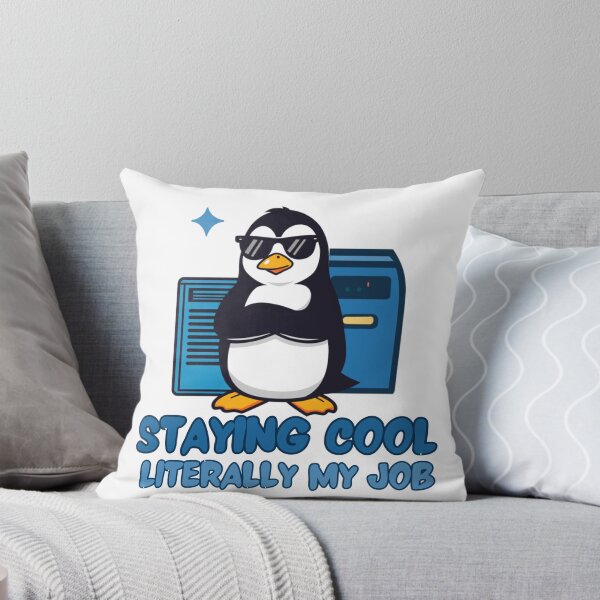 Item preview, Staying Cool Is Literally My Job Penguin Sticker – Funny HVAC Design designed and sold by NKWealthDesign.