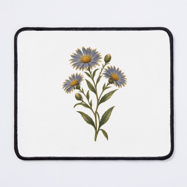 Item preview, Aster September Birth Flower | Vintage Botanical Herbarium | September Birthday Gift designed and sold by Brackenlume Studio.