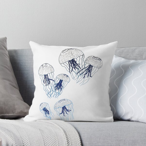 Item preview, Jellyfish Hand-Drawn Art – Deep Sea Ocean Drawing - no ai designed and sold by schandorffdk.