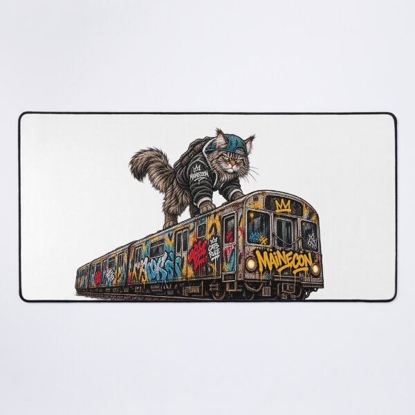 Item preview, Graffiti Cat Subway Street Art – Urban Feline Graphic T-Shirt designed and sold by PurrStreet.