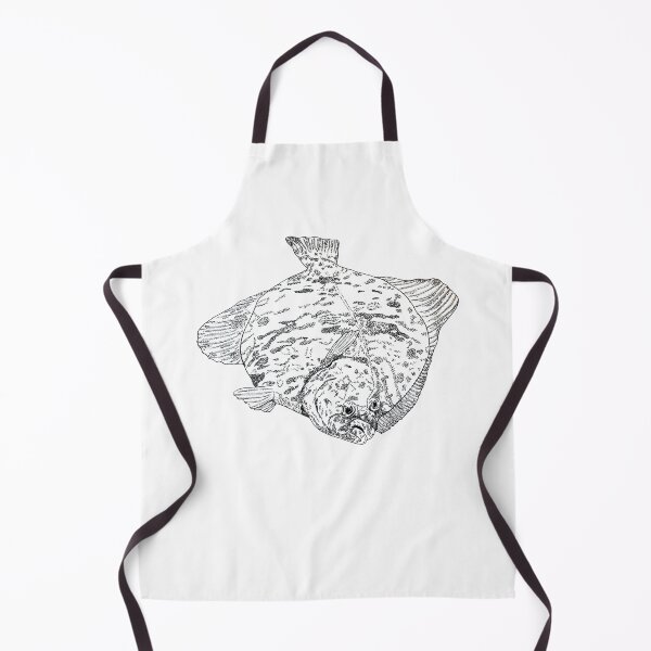Item preview, Flounder Hand-Drawn Fish Art – Spearfishing and Diving - no AI designed and sold by schandorffdk.