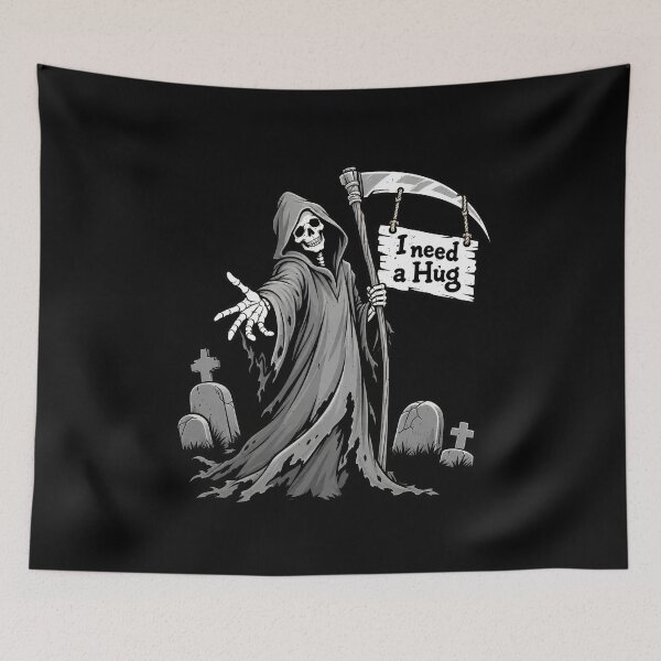 Item preview, I Need a Hug Reaper Humor designed and sold by elderberry.