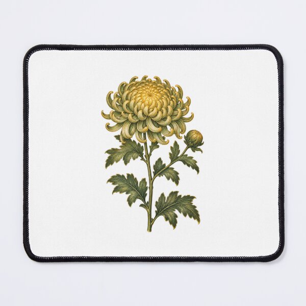 Item preview, Chrysanthemum November Birth Flower | Vintage Botanical | November Birthday Gift designed and sold by Brackenlume Studio.
