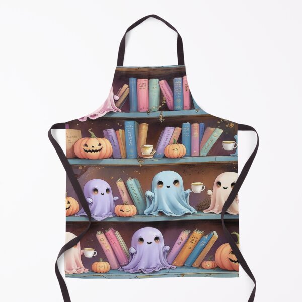 Item preview, Kawaii Ghosts in a Haunted Library designed and sold by BriSher.