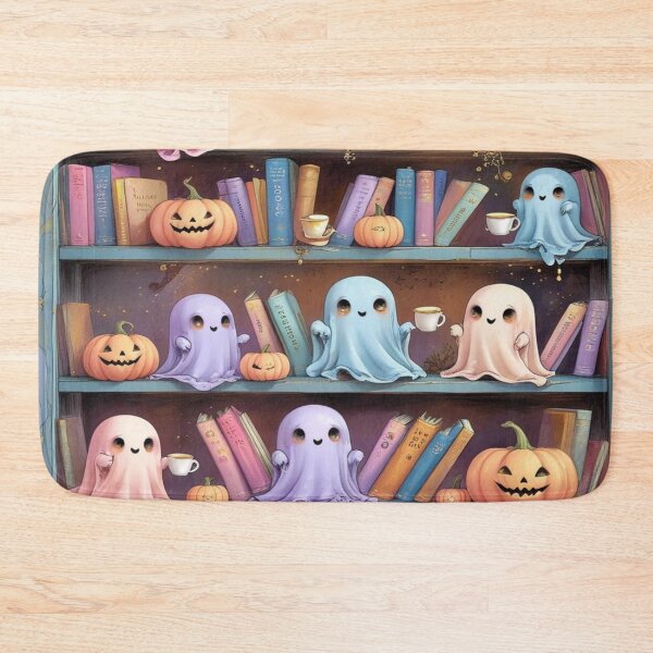 Item preview, Kawaii Ghosts in a Haunted Library designed and sold by BriSher.