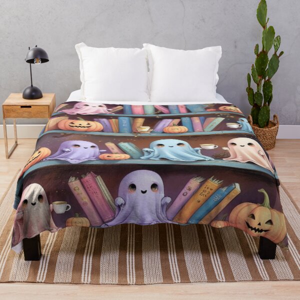 Item preview, Kawaii Ghosts in a Haunted Library designed and sold by BriSher.