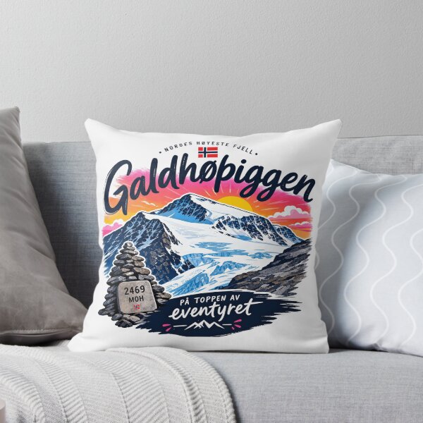 Item preview, Galdhopiggen - Norway's Highest Mountain Sunset Peak designed and sold by JessArty ⭐⭐⭐⭐⭐.