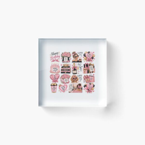 Item preview, Happy Birthday Celebration Sticker Collection designed and sold by Twins2Designs.