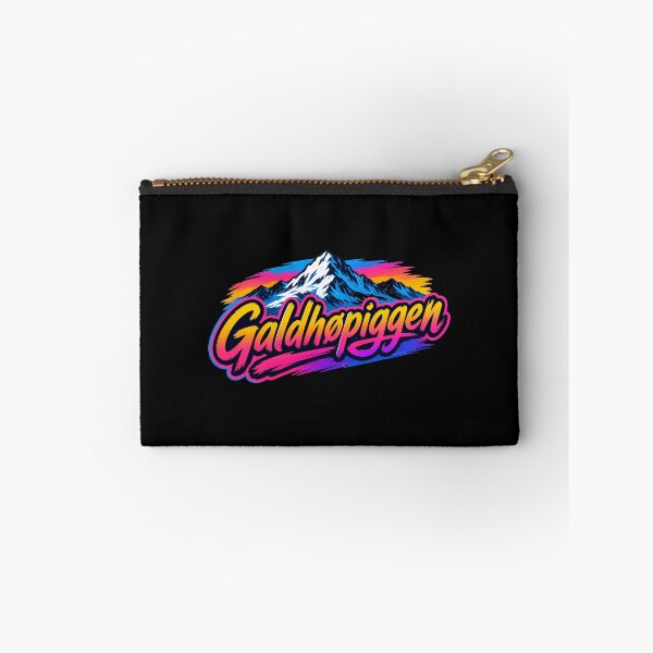 Item preview, Galdhopiggen - Retro Neon Mountain Lettering designed and sold by JessArty ⭐⭐⭐⭐⭐.