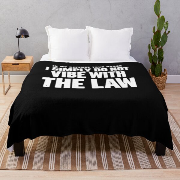 Item preview, In My Defense Your Honor Law Humor Quote designed and sold by elderberry.