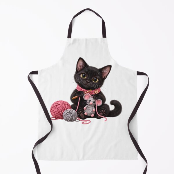 Item preview, Black Cat loves Crochet, Cat and Mouse designed and sold by DelightfulUK.