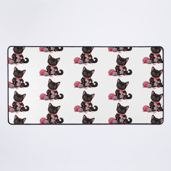 Item preview, Black Cat loves Crochet, Cat and Mouse designed and sold by DelightfulUK.