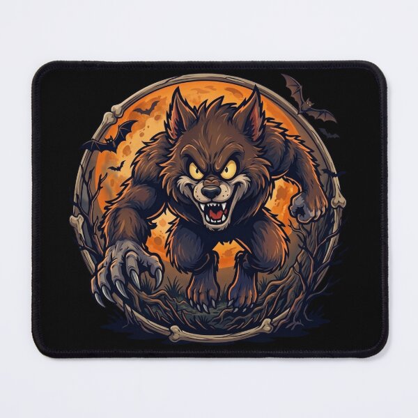 Item preview, Fierce Halloween Werewolf Leaping From Full Moon designed and sold by LOL-N-LIFESTYLE.