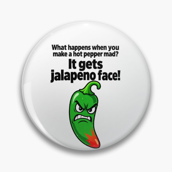 Item preview, Funny Jalapeno Face Pepper Pun Art designed and sold by elderberry.
