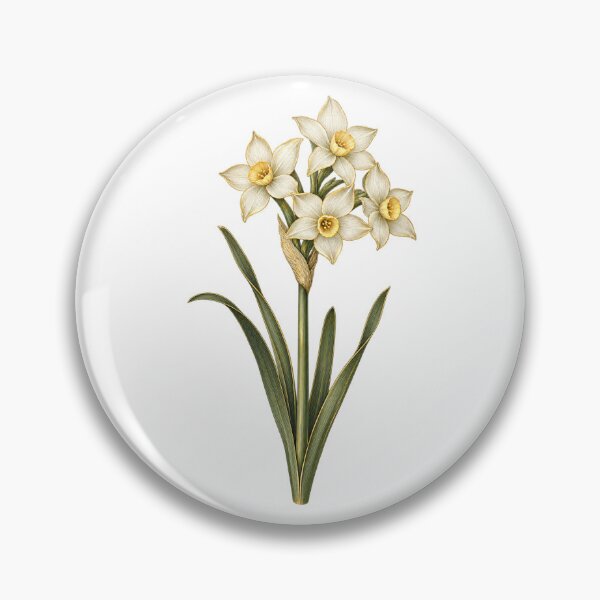 Item preview, Paperwhite December Birth Flower | Vintage Botanical Narcissus | December Birthday Gift designed and sold by Brackenlume Studio.