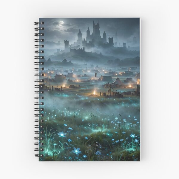Item preview, Army Camped in Bioluminescent Field Outside the Castle designed and sold by Fanta-sticky.