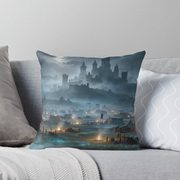 Item preview, Army Camped in Bioluminescent Field Outside the Castle designed and sold by Fanta-sticky.