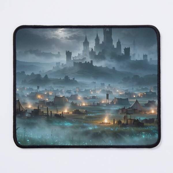 Item preview, Army Camped in Bioluminescent Field Outside the Castle designed and sold by Fanta-sticky.