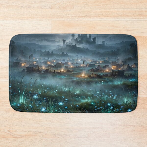 Item preview, Army Camped in Bioluminescent Field Outside the Castle designed and sold by Fanta-sticky.