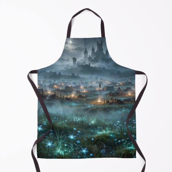 Item preview, Army Camped in Bioluminescent Field Outside the Castle designed and sold by Fanta-sticky.