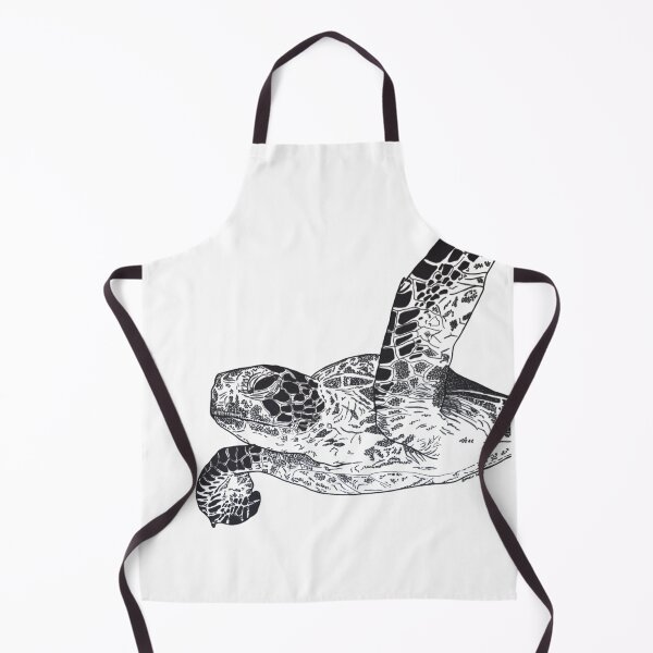 Item preview, Sea Turtle Hand-Drawn Art – Cute Turtle in the Ocean, no AI designed and sold by schandorffdk.