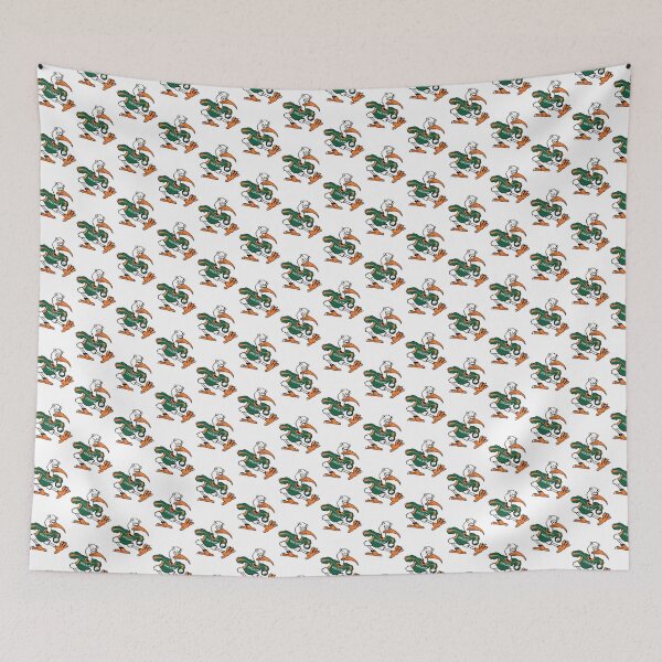 Item preview, Miami Hurricanes Inspired Tropical Wave Design for Fans and Beach Lovers designed and sold by Javyprieto.
