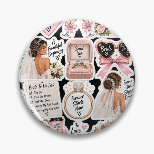 Item preview, Bride To Be Wedding Sticker Collection designed and sold by Twins2Designs.