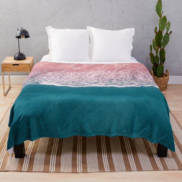Item preview, Pink and Blue Aesthetic Pretty Ocean Waves Pastel Beach Aerial Coastal / Ocean texture / Shore / Travel / Explore / Water / Vacation / Sea Wave/ Nature Lover designed and sold by TeenLake.