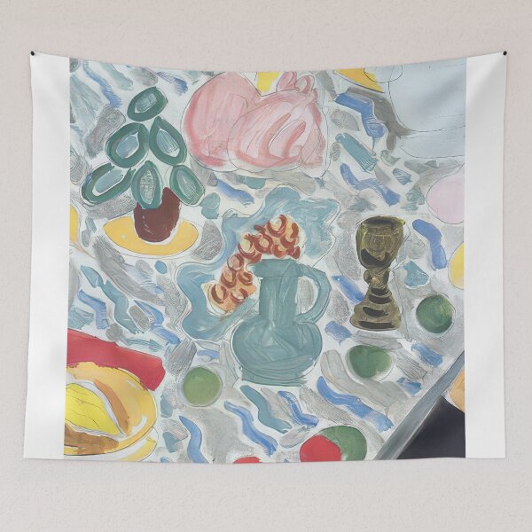 Item preview, Still life with a marble table 1941 designed and sold by VeilOfPigments.