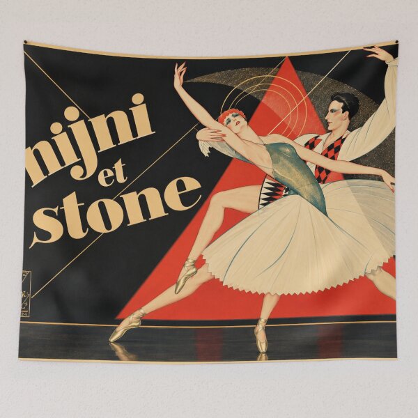 Item preview, Art Deco Dance Wall Art, Nijni et Stone by Obrad Nicolitch, Vintage Ballet Poster Print designed and sold by RickE.