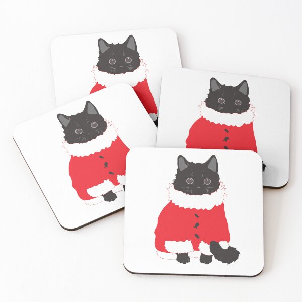Artikelvorschau, Niedlicher schwarzer Katzen-Weihnachtspullover-Aufkleber entworfen und verkauft von Kitty Von Schaden.