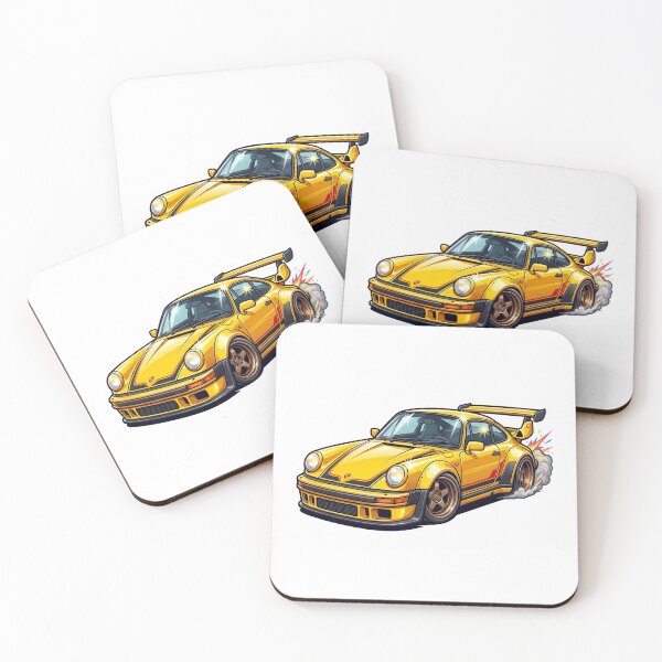 Item preview, Retro 1980s Air-Cooled Turbo Sports Car Sticker designed and sold by Fixnovaguide.