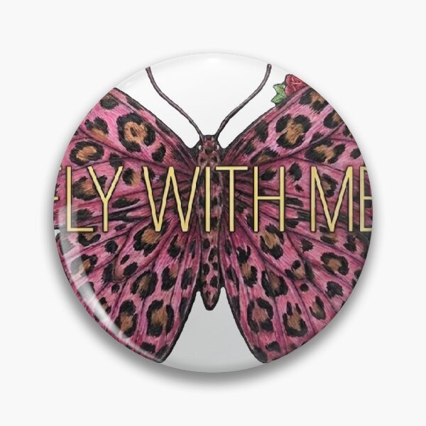 Item preview, mVintage Pink Cheetah Butterfly Fly With Me Art designed and sold by MaRCAStro.