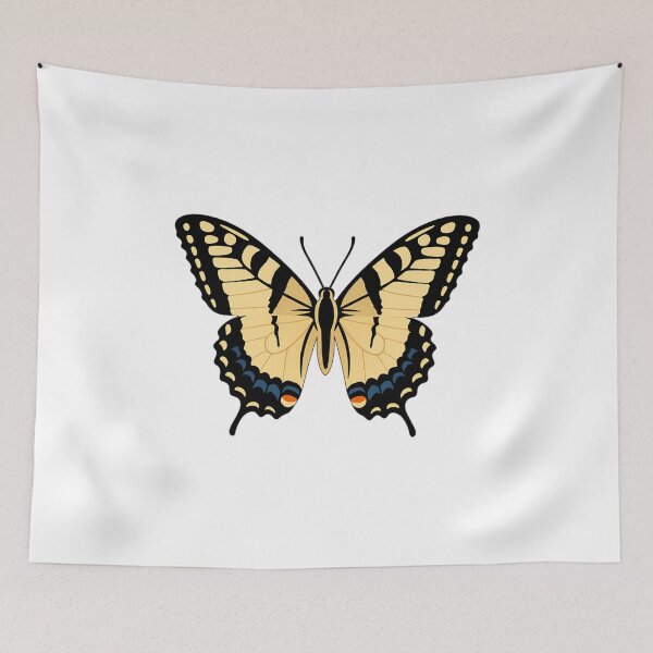 Item preview, Golden Black Butterfly Botanical Illustration designed and sold by STOXT.