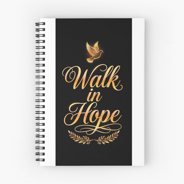 Item preview, Walk in Hope — Script Typography Tee designed and sold by Faithwave Hope & Haven.